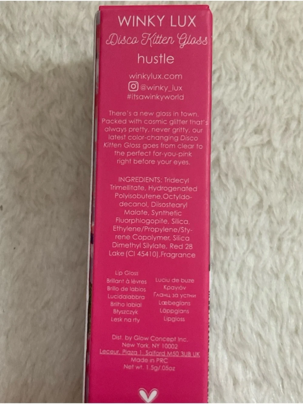 WINKY LUX Pink Disco Kitten Gloss Packaging